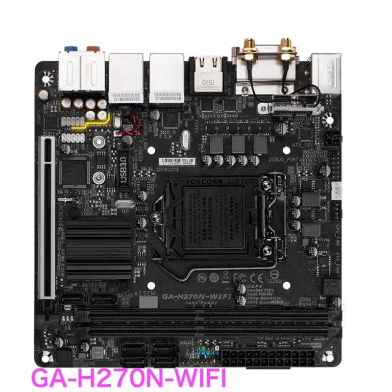 Adequado para gigabyte GA-H270N-WIFI placa-mãe lga 1151 ddr4 am4 mainboard 100% testado ok totalmente trabalho