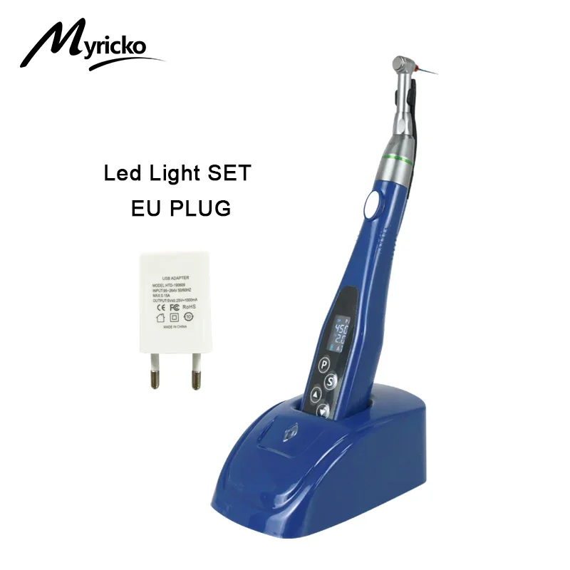 Dental Wireless Endo Motor mit LED Lampe 16:1 Standard Contra Winkel Handstück Endodontie Instrument Zahnarzt Lehrmodell
