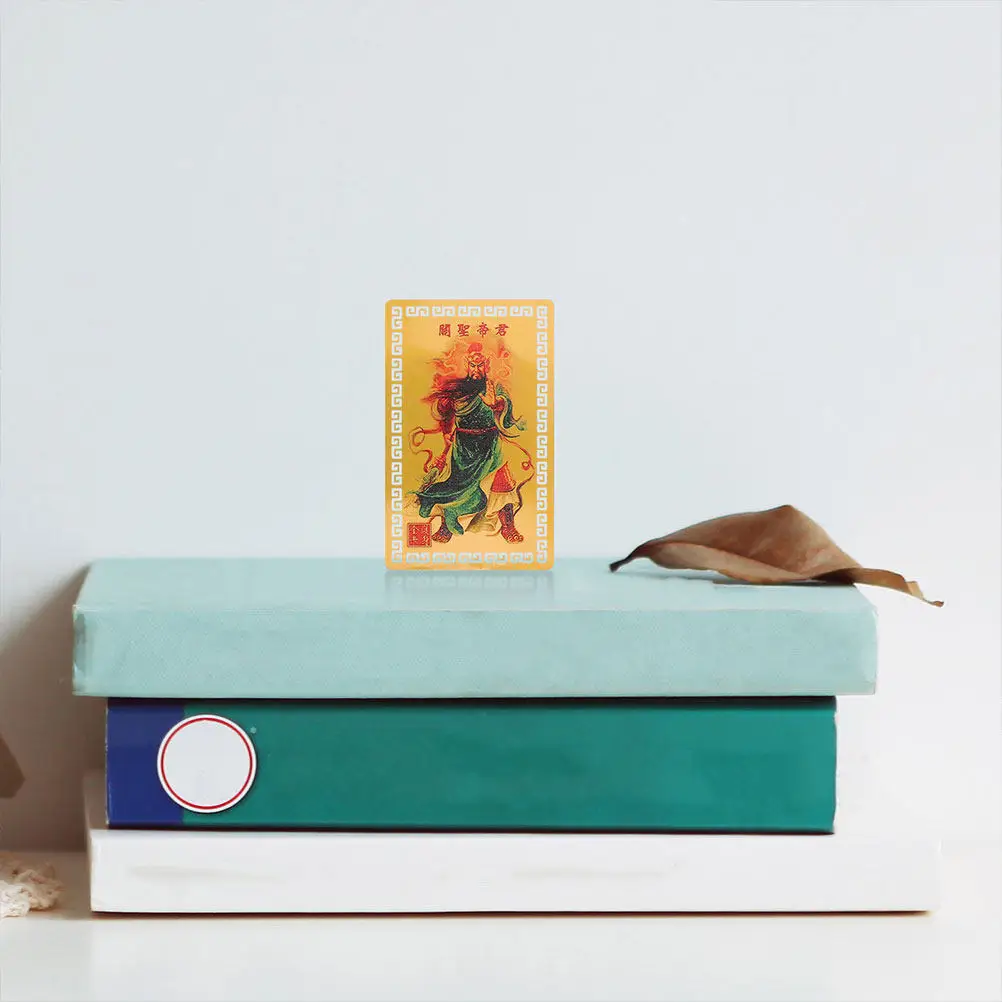 

2 шт. карты-амулеты из алюминиево-магниевого сплава с изображением Бога богатства Гуань Шуй, для привлечения удачи и защиты, благоприятные для 2025 года