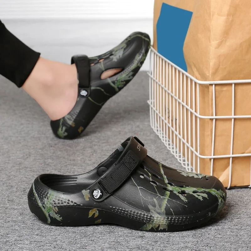 صنادل الشاطئ الرجالية، شبشب EVA بنعل سميك مقاوم للماء ومضاد للانزلاق، شباشب للنساء والرجال