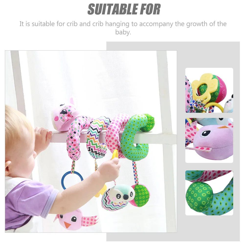 Cama de bezerro enrolando torres de bebê brinquedos móveis decoração de transporte da primeira infância jogando berço pingente criança