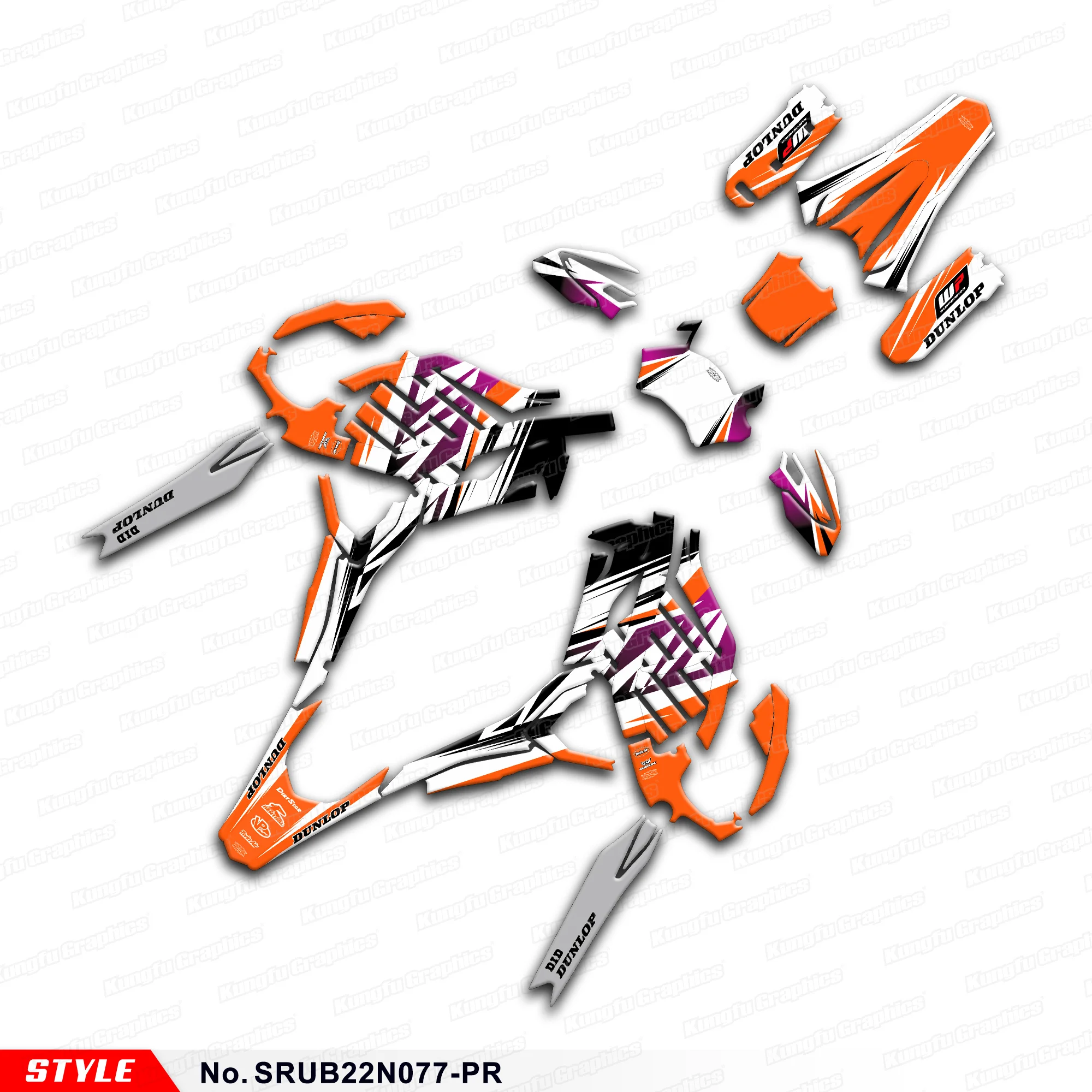 

Aftermarket Graphics Racing Stickers Deco Wrap Kit for Sur Ron Ultra Bee R Surron, SRUB22N077-PR