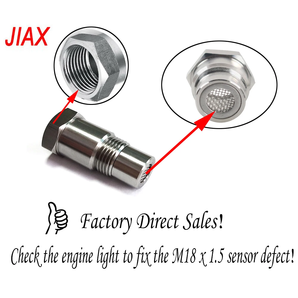 

Car Oxygen Sensor Connector with Filter Screen - Auto Parts, Repairing the M18 X 1.5 Sensor Hole