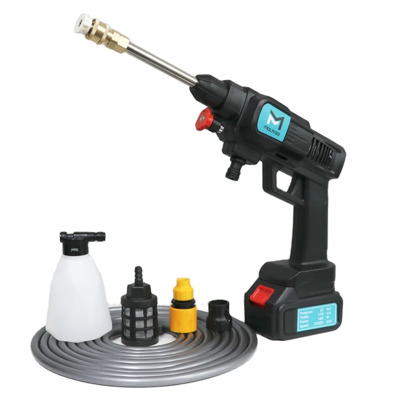 

Portable Cordless Electric Pressure Washer Powerful Wash Jet Patio Car Cleaner