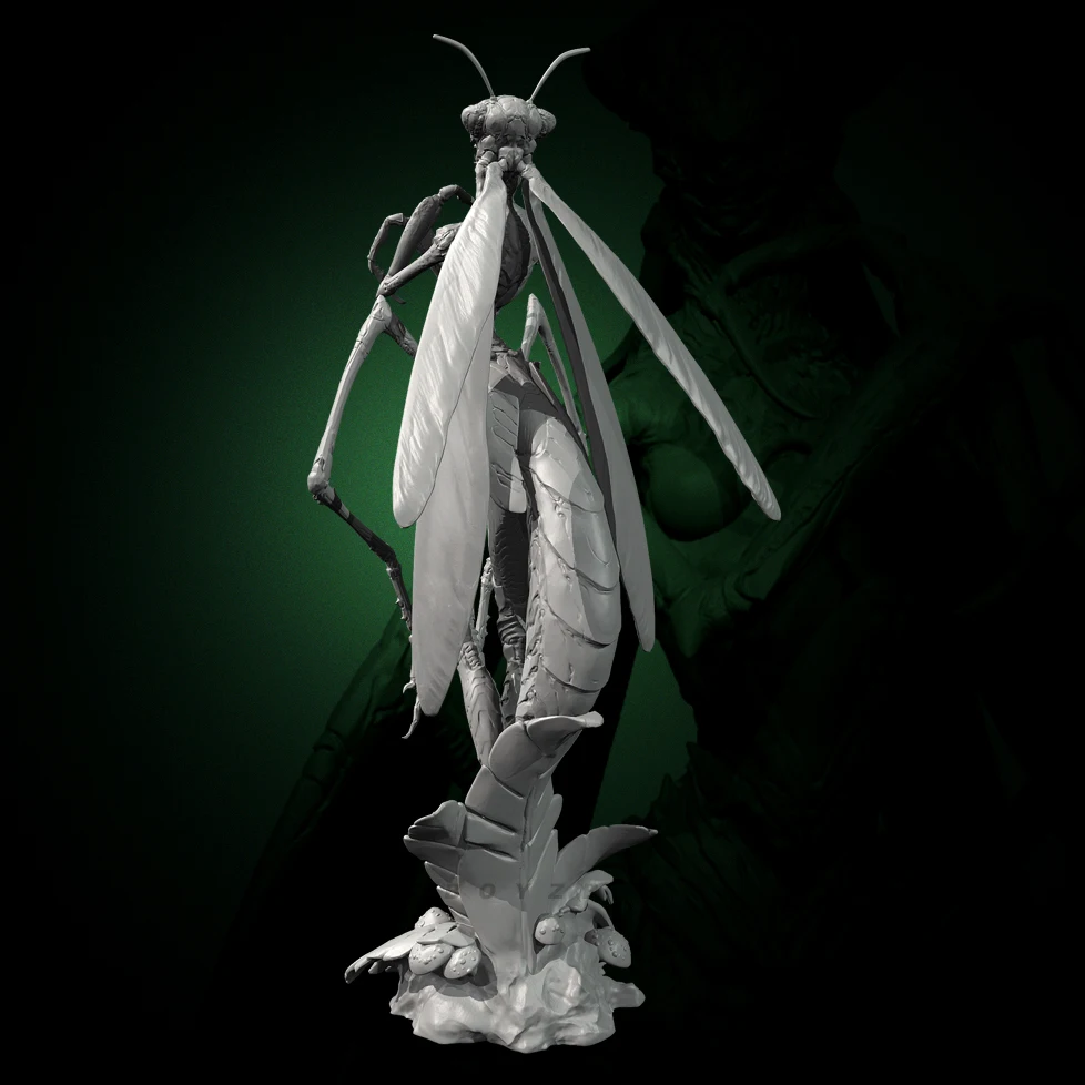 Kits de modèles en résine, hauteurs globales 60mm 80mm 100mm, figurine beauté incolore et auto-assemblée (impression 3D) TD-7481/3D