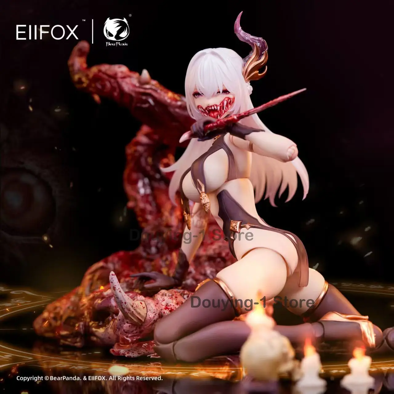 

In Stock Bear panda 1/12 Ghost series Ancient style Action Figure PVC Anime Model Toys Collection