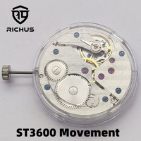 RICHUS ST3600 Movement 17Jewels Mechanical Hand Winding 6497 Watch Movement Watches Accessories Parts