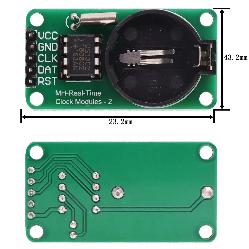 DS1302/DS1307/PCF8563/DS3231 AT24C32 I2C IIC Memory 3.3V-5V Real Time Precision RTC Clock I2C Module DS3231SN for Arduino