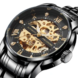 Diver Automatic Watch Mechanical Swimming Waterproof Wristwatch Horlog Timepiece Skeleton Horloges Clock Homage Reloj Swiss Uhr