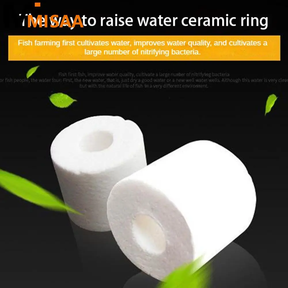 Keramik ring Aquarium Filtration reinigen Wasser qualität natürliches Filter material langlebiges Haustier liefert bakterielle Aktivkohle