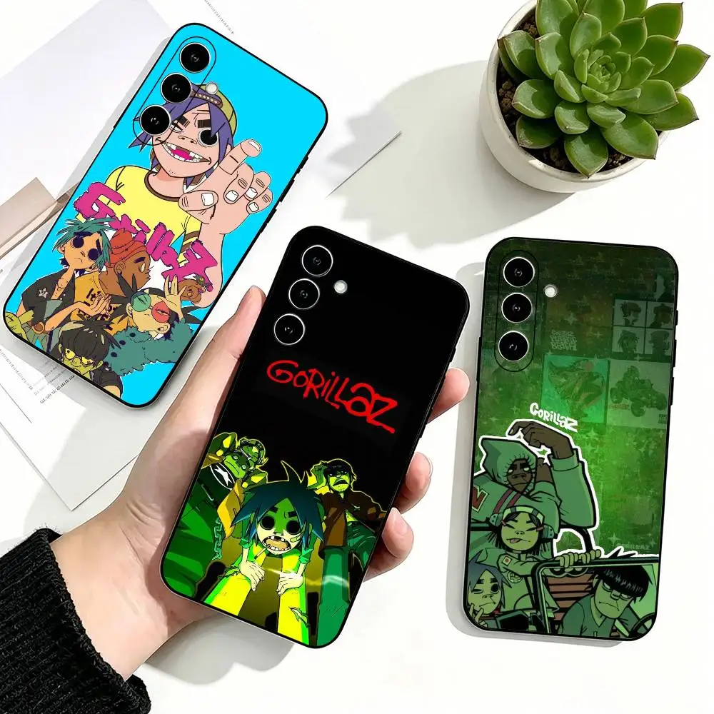 Cartoon Band Gorillaz Phone Case Silicone Soft For Samsung Galaxy A73,A72,A71,A70,A53,A52,A51