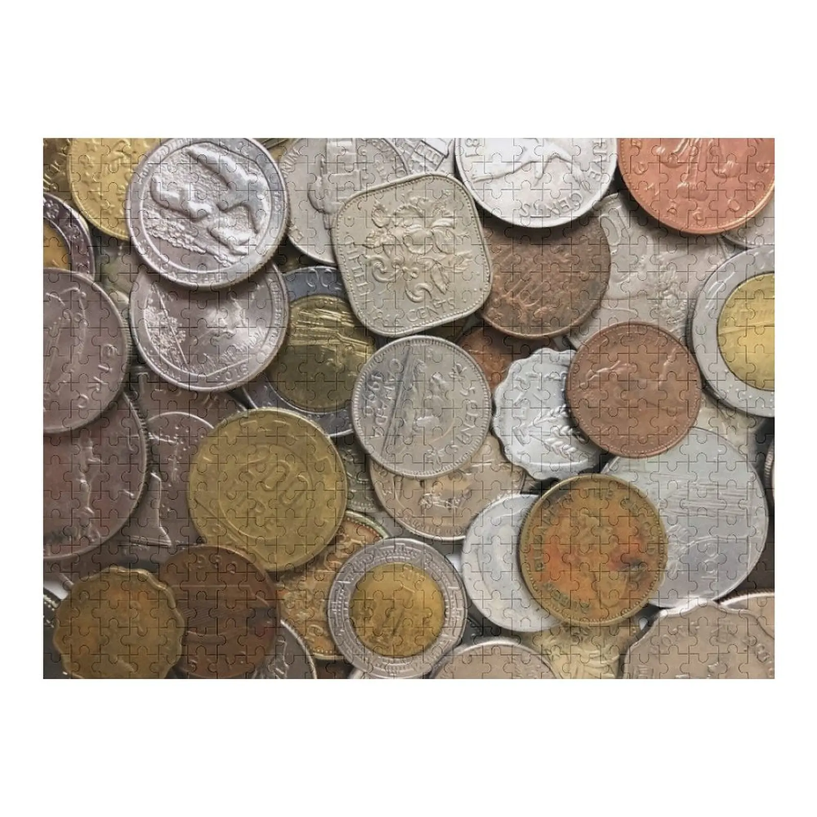 

Numismatist Gifts For Coin Collectors International Coins Jigsaw Puzzle Name Wooden Toy Picture Wooden Adults Puzzle