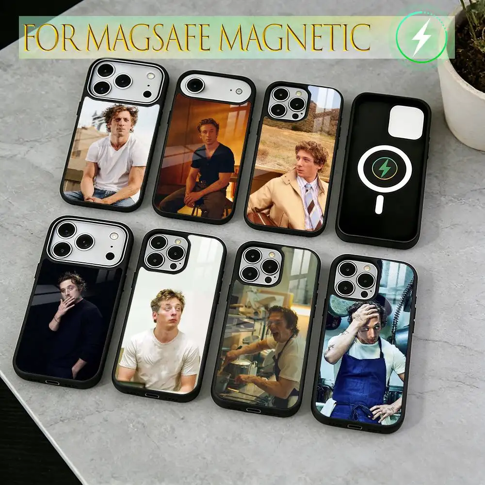 

Jeremy Allen White S-Shameless Phone Case For iPhone17,16,15,14,13,12,11 Plus,Pro Magnetic For Magsafe Wireless Charging