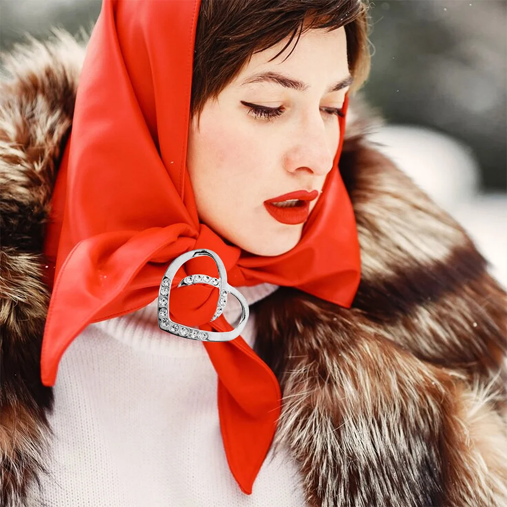 2 قطعة سبائك الزنك وشاح مشبك للملابس تي شيرت التعادل ملحق الصيف الخصر بروش دبوس فستان Cincher كليب وشاح حلقة المشبك