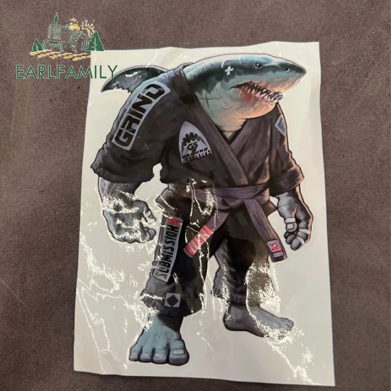 EARLFAMILY 13cm x 11,3 cm para el arte suave de Jiu Jitsu Chimp pegatinas de vinilo para coche SUV calcomanía de ventana fina decoración de