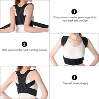 Adjustable Posture Corrector Back Brace Strap Supports Straighteners Classic Trainer Humpback Belt Student Spine Correction