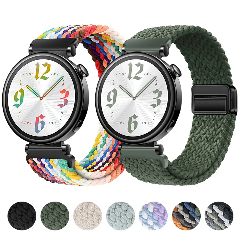 

18mm Braided Magnetic Strap For Huawei watch GT 5 4 41mm Sport bracelet belt Watchband for HUAWEI watch GT 4/GT 5 pro 42mm band