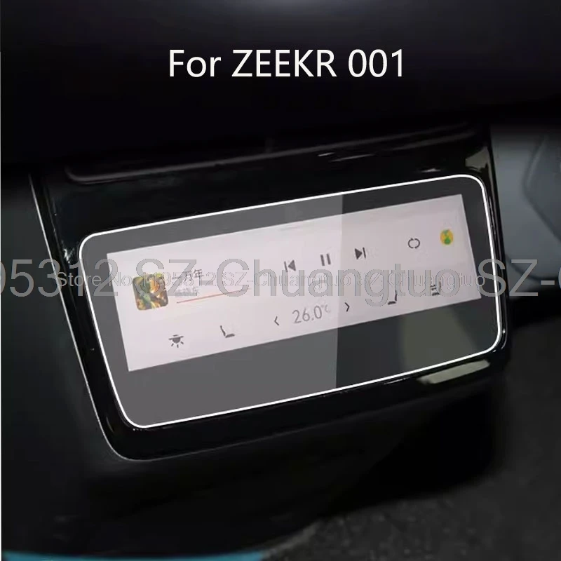 TPU protective Film For ZEEKR 001 2024 car Rear Climate Touchscreen rear air conditioner Anti-scratch film