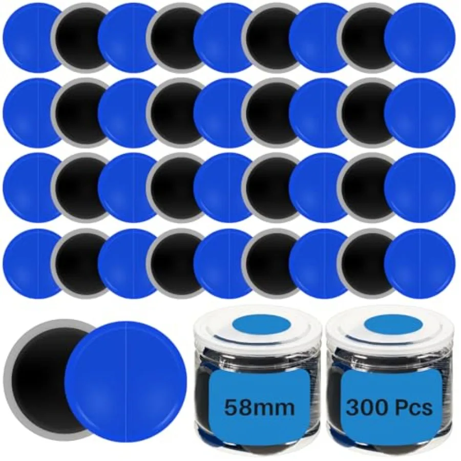 Pcs Heavy Duty Tire Patches Radial Patch Round Cold Tyre Puncture Tool Kit for Car Truck Motorcycle Automobile Bike Inner Tire