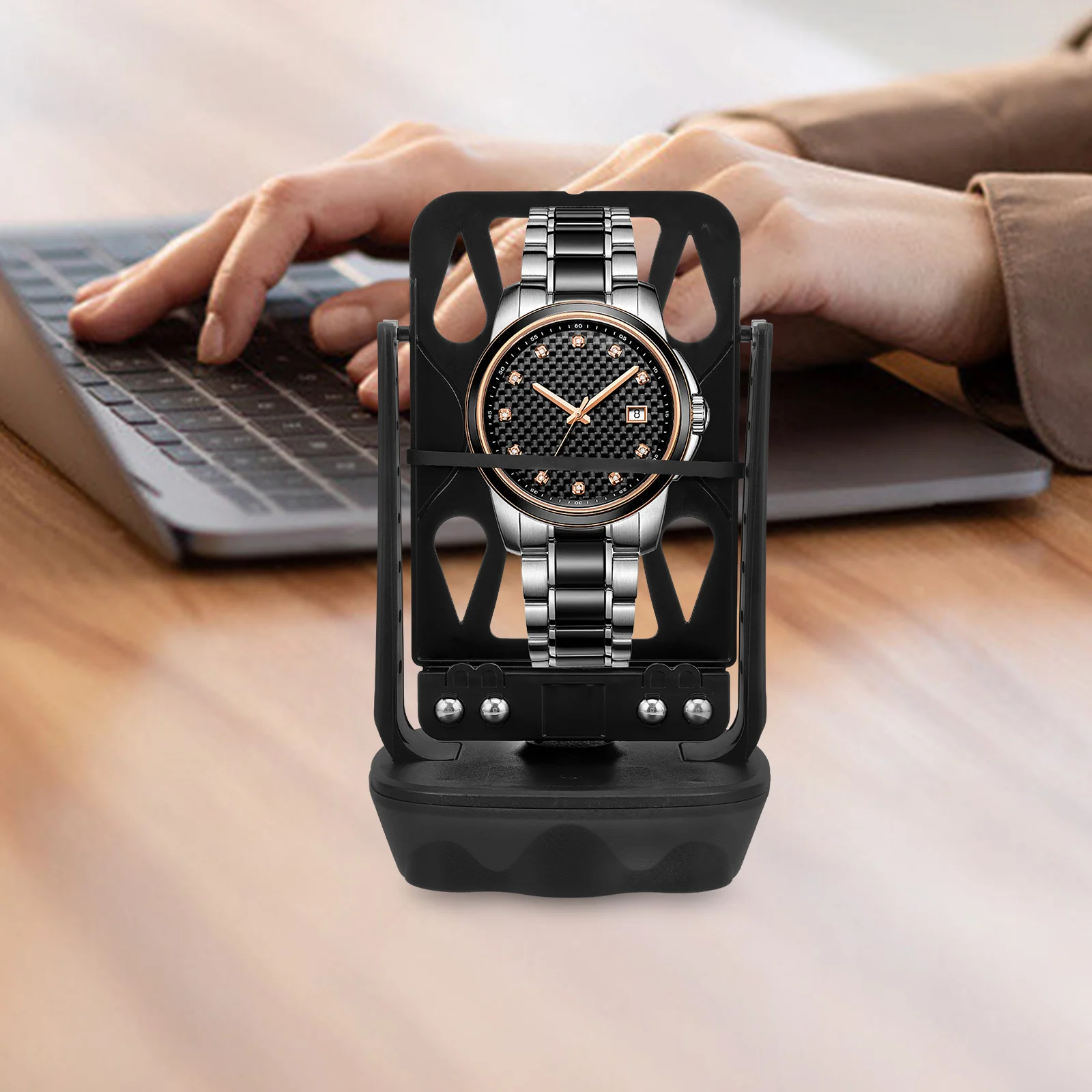 

1Set Mechanical Watch Winder Automatic Self Winding Device USB Recharge Rechargeable Portable Household Watch Display Stand