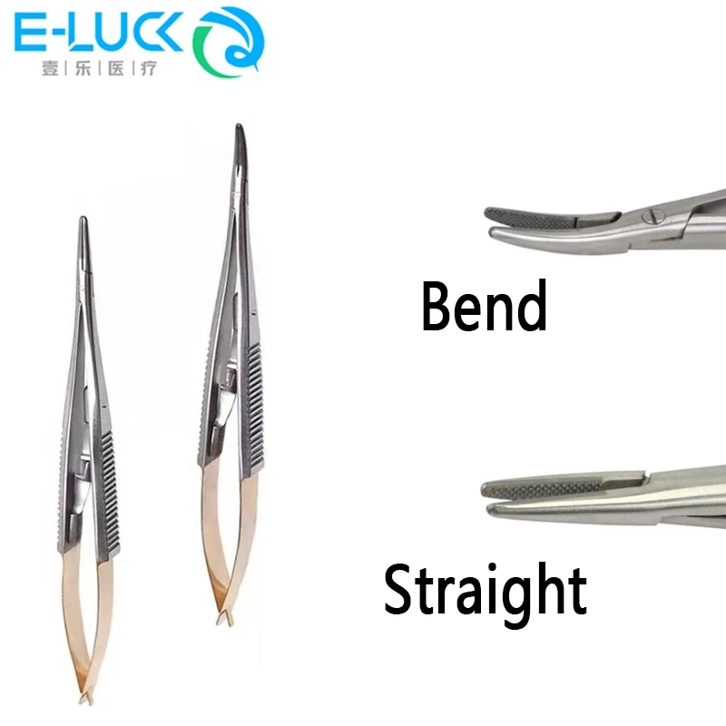 

1pcs Dental Needle Holders Forceps Orthodontic Lab Instrument Plier Surgical Suture Forcep Placing Tool 14cm/16cm