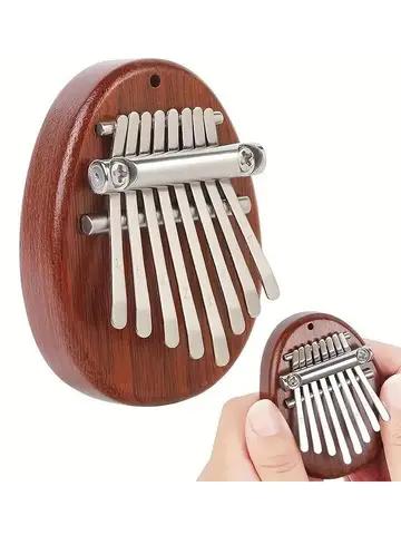 8 Key Mini Wooden Kalimba High Quality Exquisite Finger Thumb Piano Marimba Musical Good Accessory Pendant Gift