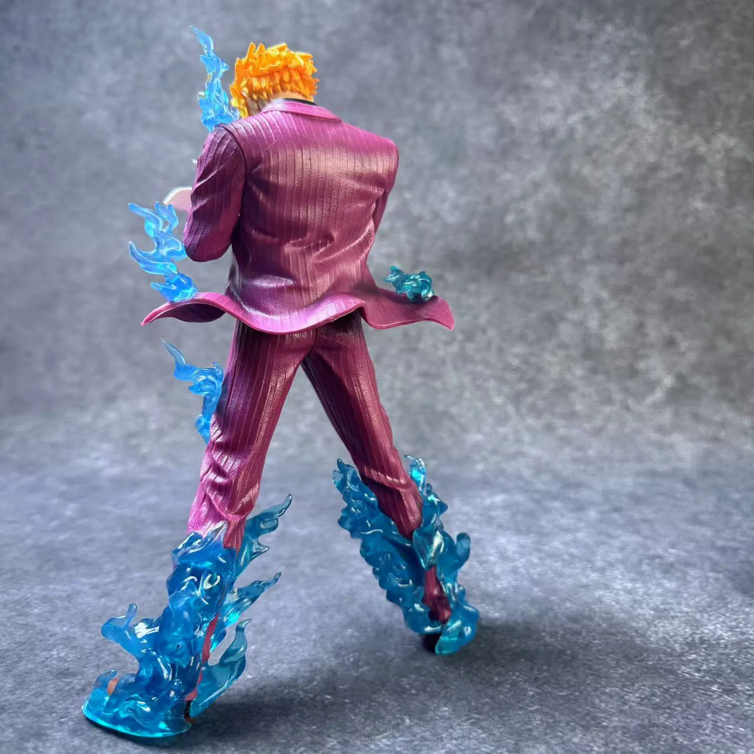 23 سنتيمتر/9.05 بوصة أنيمي قطعة واحدة أرقام الدخان سانجي تمثال الشيطان القدم تمثال بولي كلوريد الفينيل نموذج اللعب جمع هدية عيد ميلاد