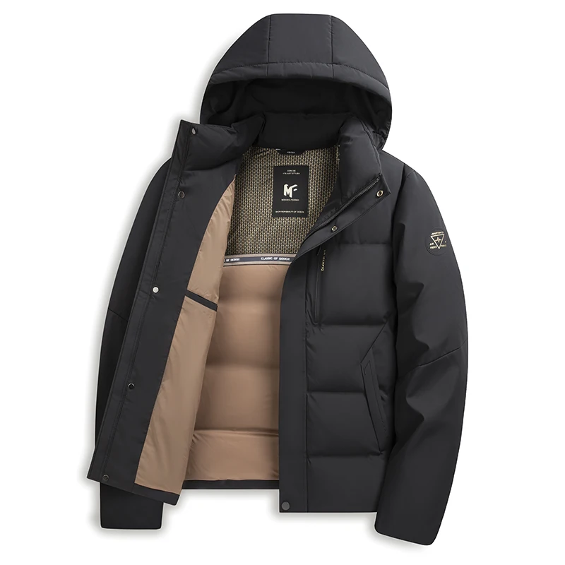 

New Casual Hooded 90% White Duck Down Jackets Winter High Quality Warm Puffer Coats Outwear Windproof Thick Padded Tops Clothing