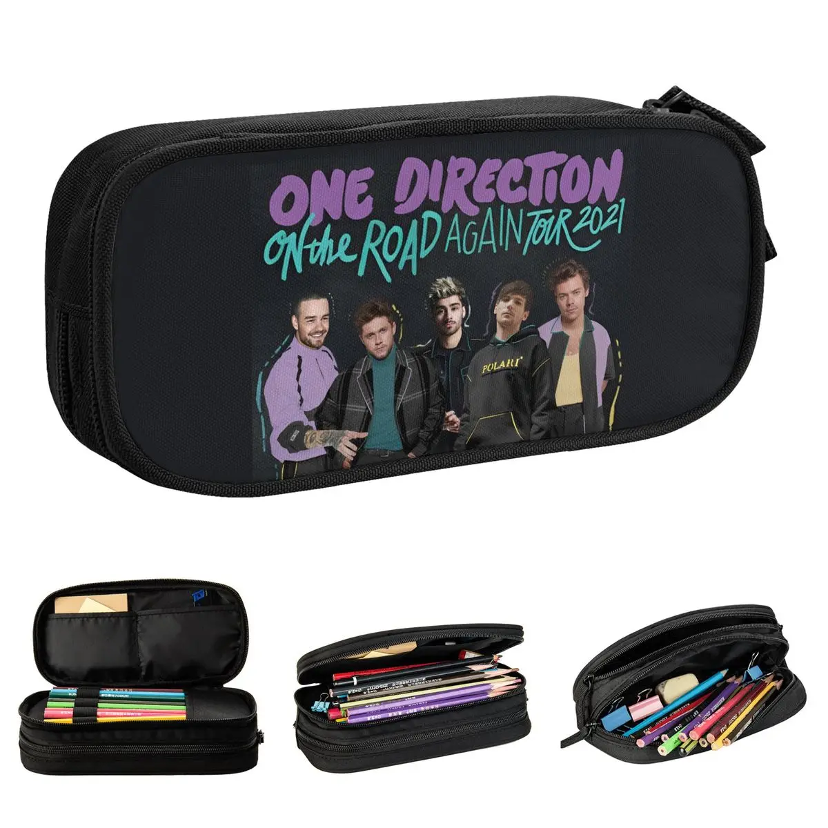 Ones Music And Directions Pencil Case Classic Pen Holder Pencil Bags Student Big Capacity School Supplies Zipper Pencilcases