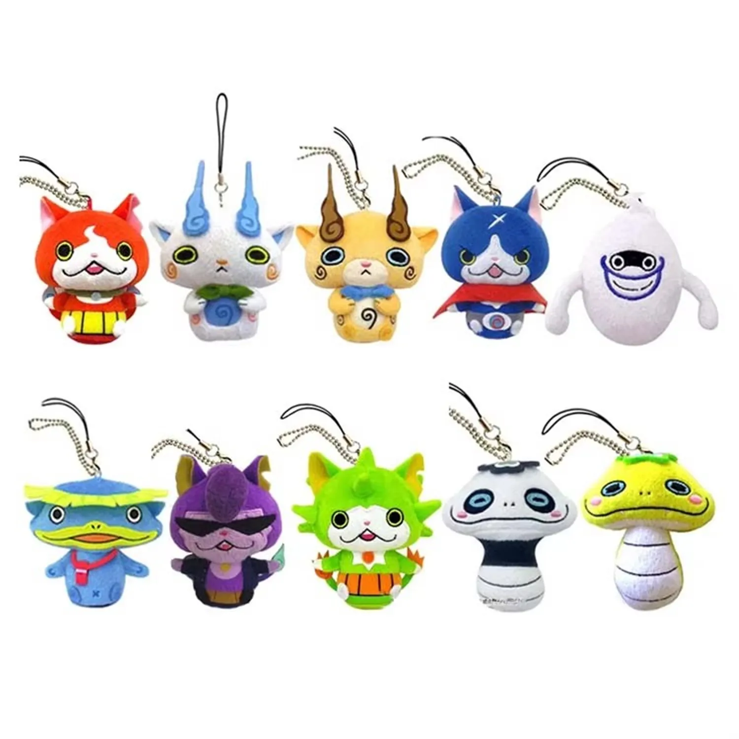 Mini llavero de peluche de Anime para niños, juguetes de peluche Kawaii, yo-kai Watch, 11CM, nuevo