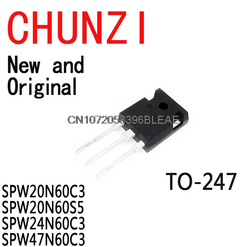 5PCS New and Original 20N60C3 20N60S5 24N60C3 47N60C3 TO-247 SPW20N60C3 SPW20N60S5 SPW24N60C3 SPW47N60C3