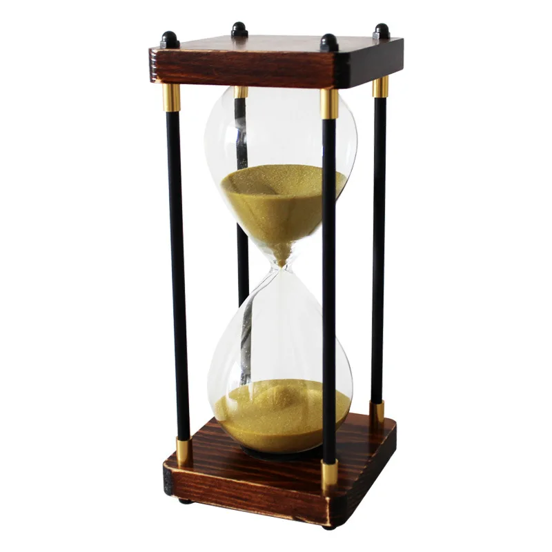 Nostalgic Retro Hourglass Timing Glass Wooden European Creative Home Decoration Graduation Gift Lover Birthday gift