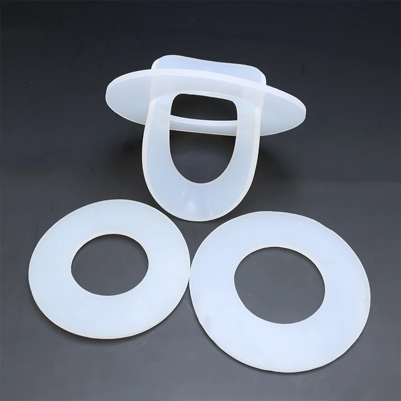 Weiße Silikonkautschuk-Dichtung, O-Ring-Dichtung, Rohrschraube, wasserdicht, flach, weiche Unterlegscheibe, ölbeständig, hitzebeständig, Dichtungsring, VMQ-Pad – Detail 2
