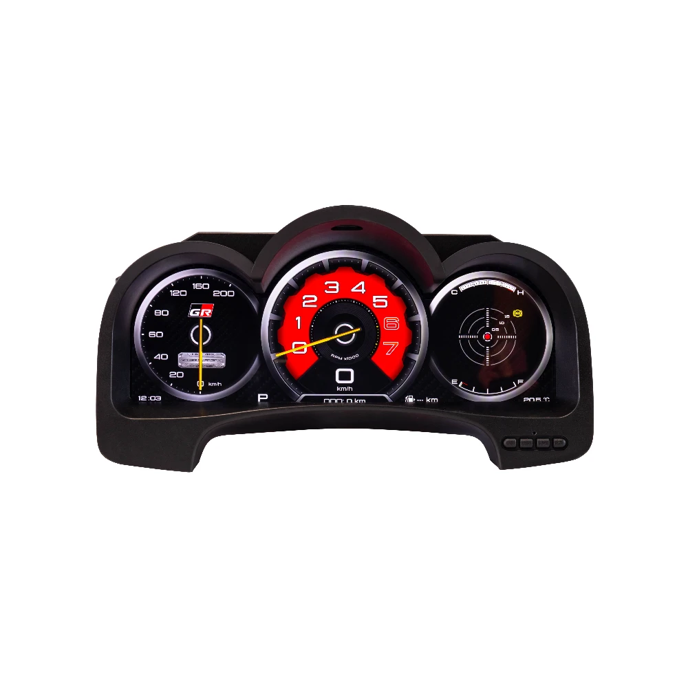 New Design Digital Cluster For Toyota Fortuner/ Hilux Vigo 2005-2015 Car LCD Dashboard Auto Speedometer Linux System