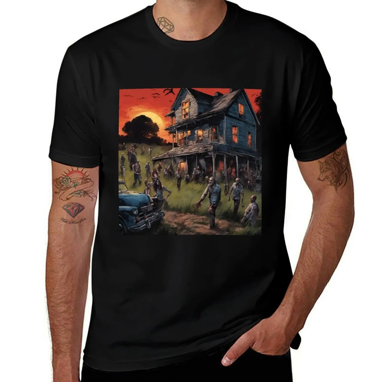 

Night of the living dead T-Shirt cotton t shirts high quality t shirts for man cotton cotton t shirts man 100% T-shirt