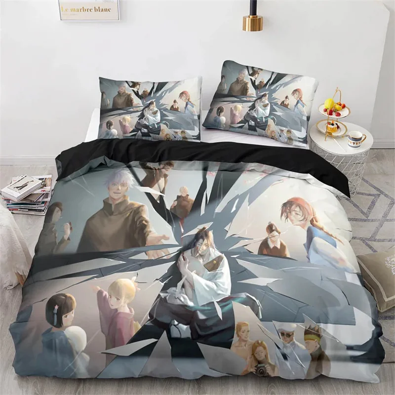 Anime Jujutsu Kaisen Satoru Gojo Duvet Cover Set King Queen Double Full Twin Single Size For Kids Teens Bedding Set