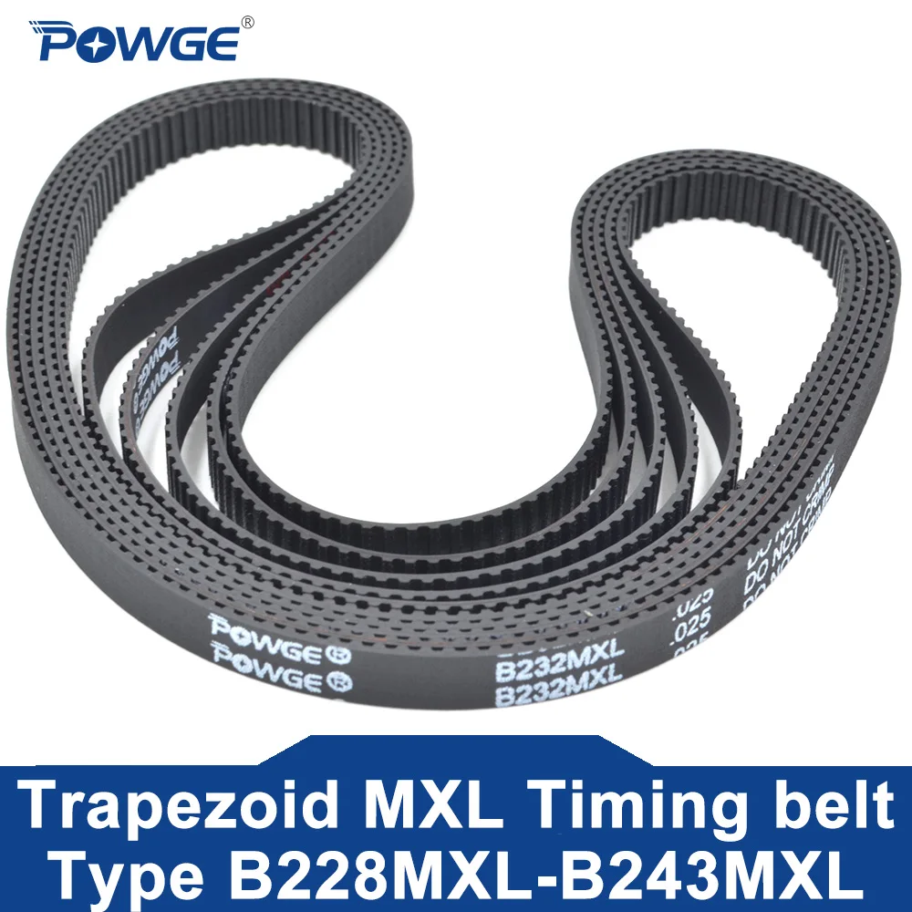 

POWGE 5PCS MXL Timing belt B228 B229 B230 B231 B232 B233 B234 B235 B236 B237 B238 B239 B240 B241 B242 B243 Width 3-20mm Rubber