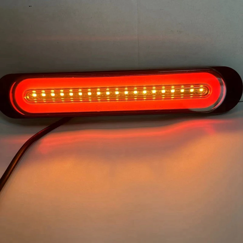 Car LED Dynamic Turn Signal Lights 12V-24V Tail Light Warning Light Outline Lamp For Bus Trailer RV Truck MK-021