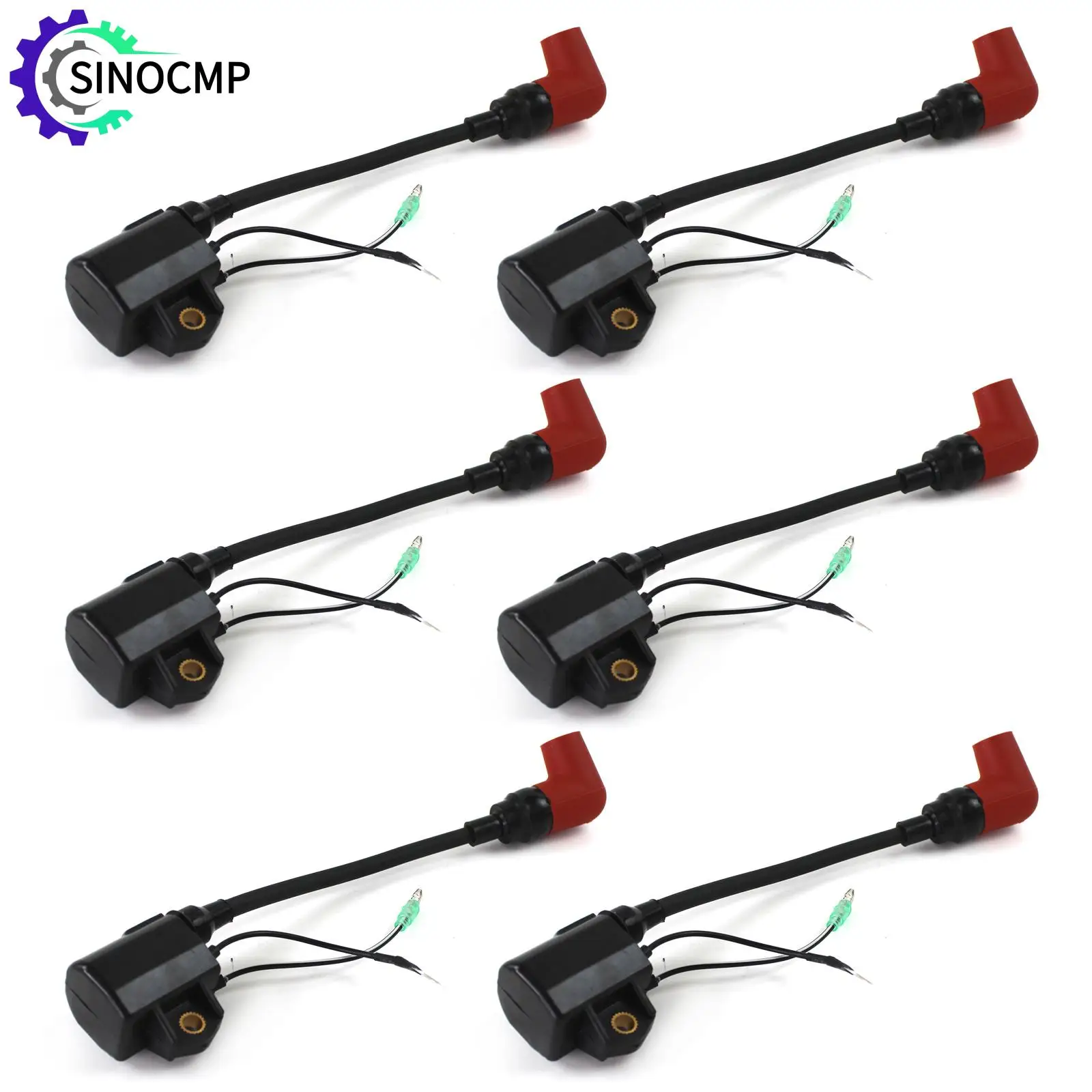 

6pcs Heavy Duty Ignition Coil 6R3-85570 for Yamaha Outboard 115 130 150 175 200 225 HP 2 Stroke 6R3-85570-01-00 6R3-85570-00-00