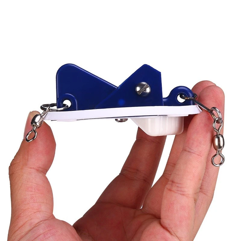 Conector de disco de pesca de mar para pesca en barco, con peso de plomo, ángulo ajustable, conexión de cable de anillo en forma de 8, pesca