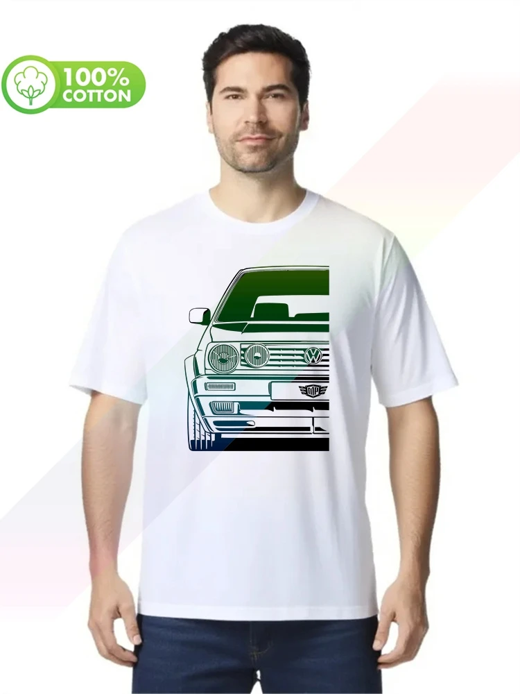 2026 New Hot Selling 100% Cotton Men's T-shirt GTI MK2 VW Shirt S-XXXL Tops Tees