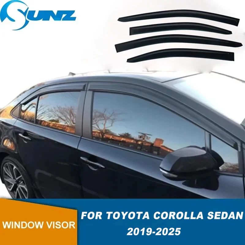 

Window Deflector For Toyota Corolla Sedan 2019 2020 2021 2022 2023 2024 2025 WindShield Door Visor Sun Rain Guard Awning Shelter