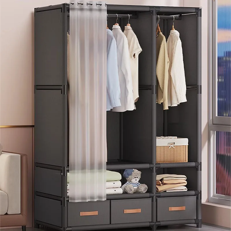 Cabinet Wooden Wardrobe Clothes Bedroom Minimalism Italian Space Saving Wardrobe Modern Guarda Roupa Lounge Suite Furniture