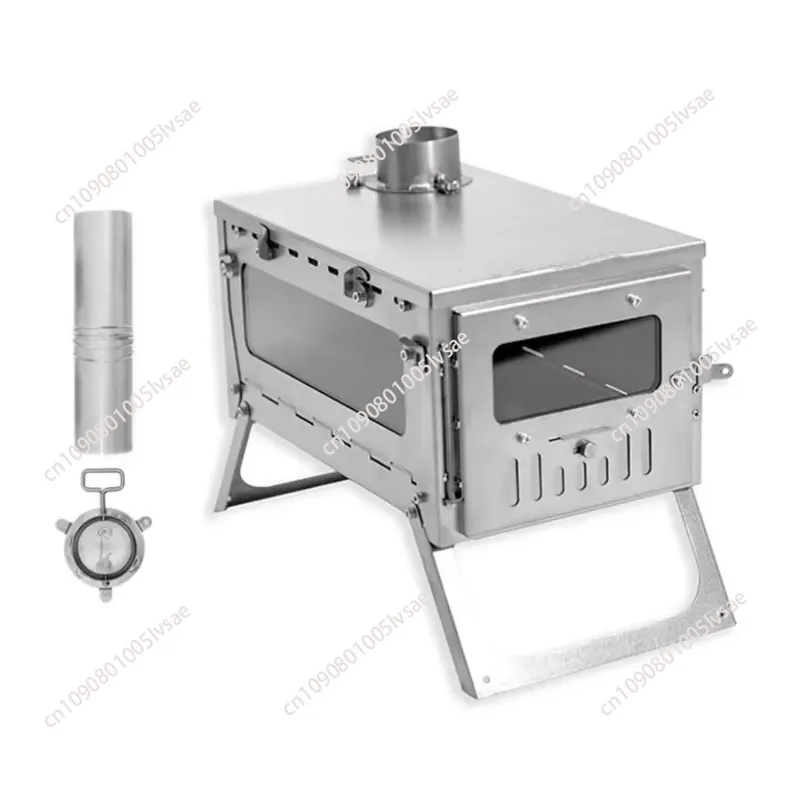 

Quick Assembly Titanium Backpacking Folding Tent Stove Wood Burning Stove for Camping Kitchen
