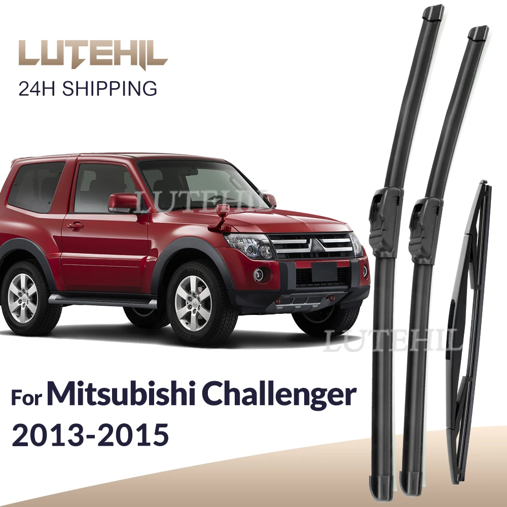 For Mitsubishi Challenger PC 2013-2015 2014 Wiper Front & Rear Wiper Blades Windshield Windscreen Window Brushes 22