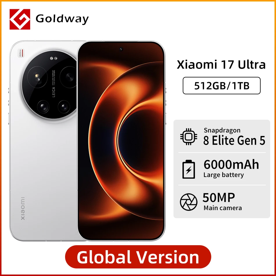 Смартфон Xiaomi 17 Ultra 5G Глобальная версия Snapdragon 8 Elite Gen 5 50МП камера Leica 6000 мАч батарея 6,9' 120 Гц NFC IP68 Смартфон Xiaomi 17 Ultra 5G Глобальная версия Snapdragon 8 Elite Gen 5 50МП камера Leica 6000 мАч батарея 6,9' 120 Гц NFC IP68