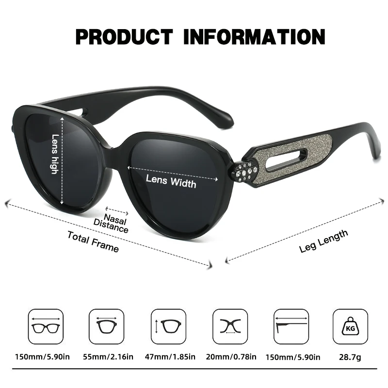 JUNCTURE الاستقطاب النساء النظارات الشمسية أزياء القط العين نظارات شمسية التدرج سيدة نظارات حزب هدايا العيد النظارات الشمسية للنساء