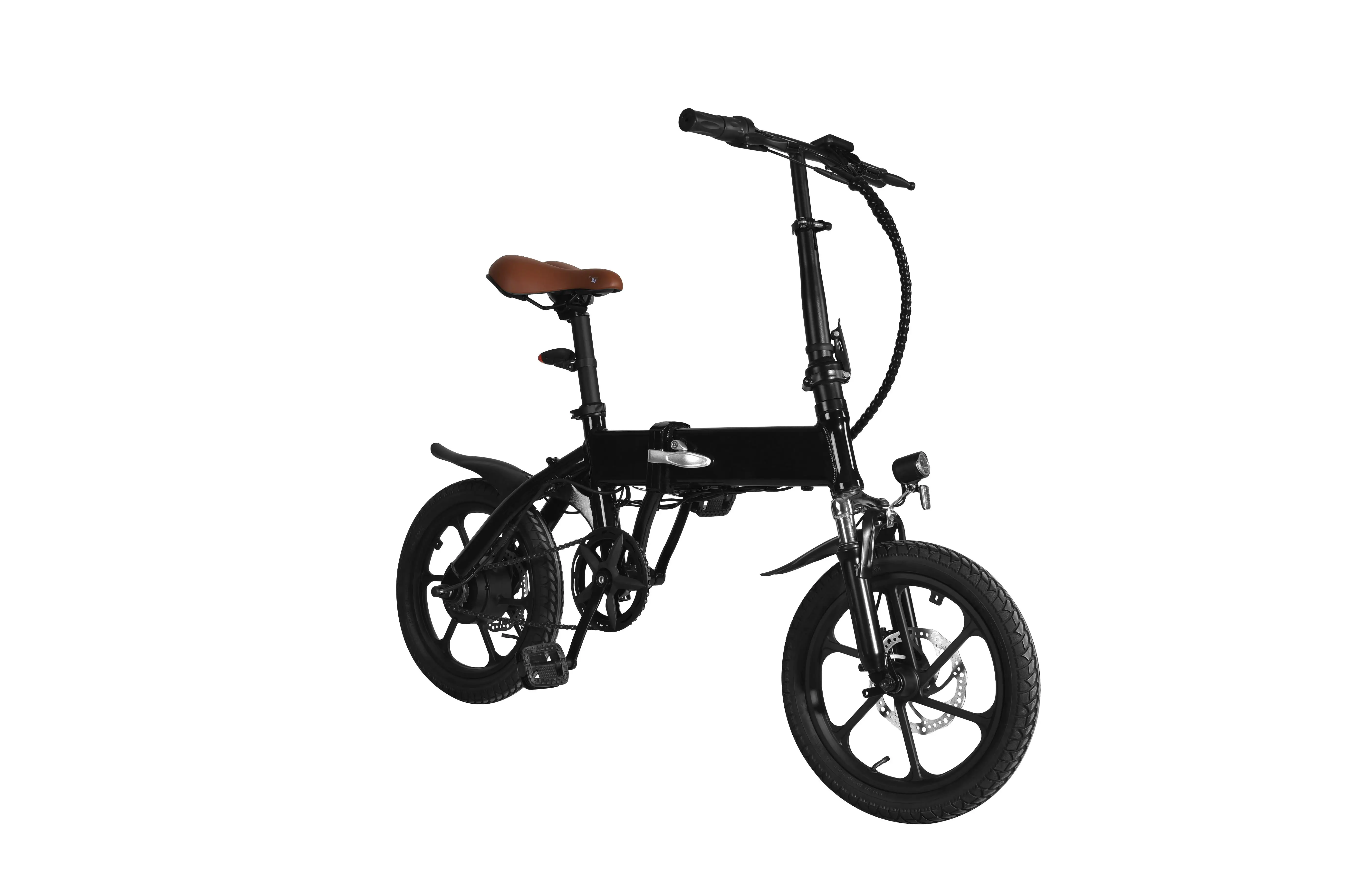 Attractive Price 16 Inch Foldable Ebike 250w 36v E Bikes Full Suspension Fat Tire Folding Electric Bike for Unisex