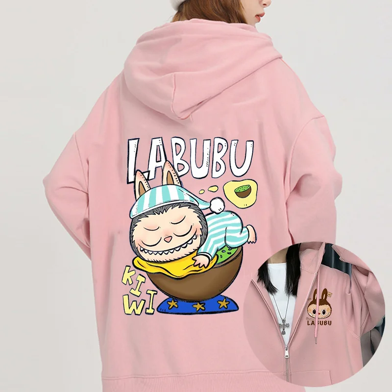 Anime LABUBU Print Hoodies Couple student street sports casual Hoodies