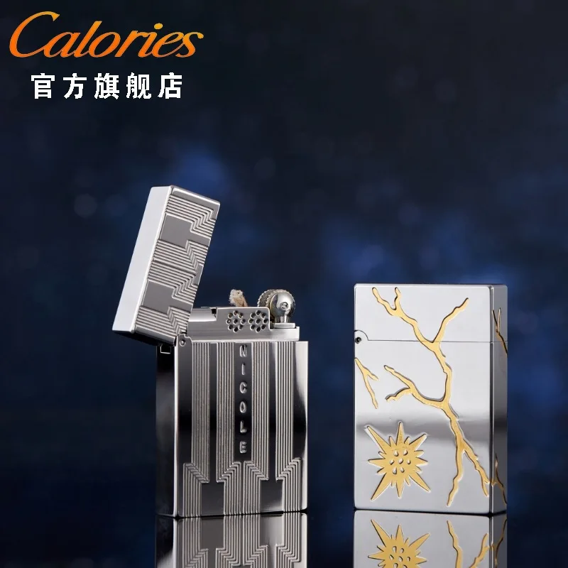 

Калории гром, короткая керосиновая зажигалка с алоэтом, латунь, ветрозащитная сталь, звук, инструмент для освещения сигарет, ретро гравировка, бизнес-подарок